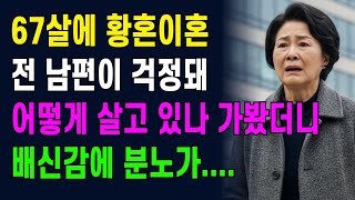67살에 황혼이혼, 전 남편이 걱정돼 어떻게 살고 있나 가봤다가 전남편의 모습에 충격을 받았습니다.