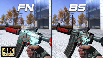 CSGO M4A4 | Bullet Rain - Skin showcase all floats [4K60FPS]