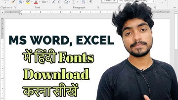Ms Word me hindi font kaise download kare || Hindi font in excel #hindifonts #skytalk