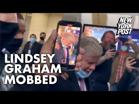 Lindsey Graham mobbed by angry Trump supporters at DC airport | New York Post