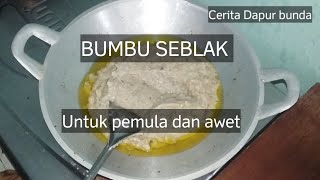 Bumbu seblak untuk pemula dan awet