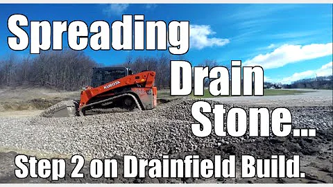 Spreading Drain Stone With the SLV90 2