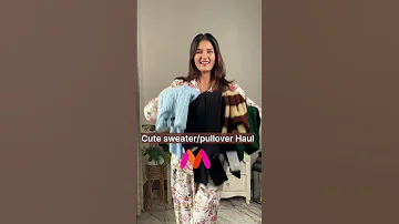 Cute Sweater Pullover Haul Myntra Swatirathi Viralvideo Shorts Youtubeshorts Viral Winter 
