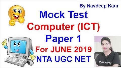 Mock test 78 Computer (ICT)  Paper 1 for JUNE 2019