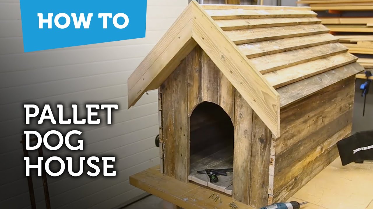 How To Build A Dog House With Recycled Pallets YouTube