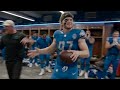 Lions vs. Bears postgame locker room celebration