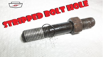 Quickly Fix a Stripped Aluminum Bolt hole copper wire trick sixtyfiveford