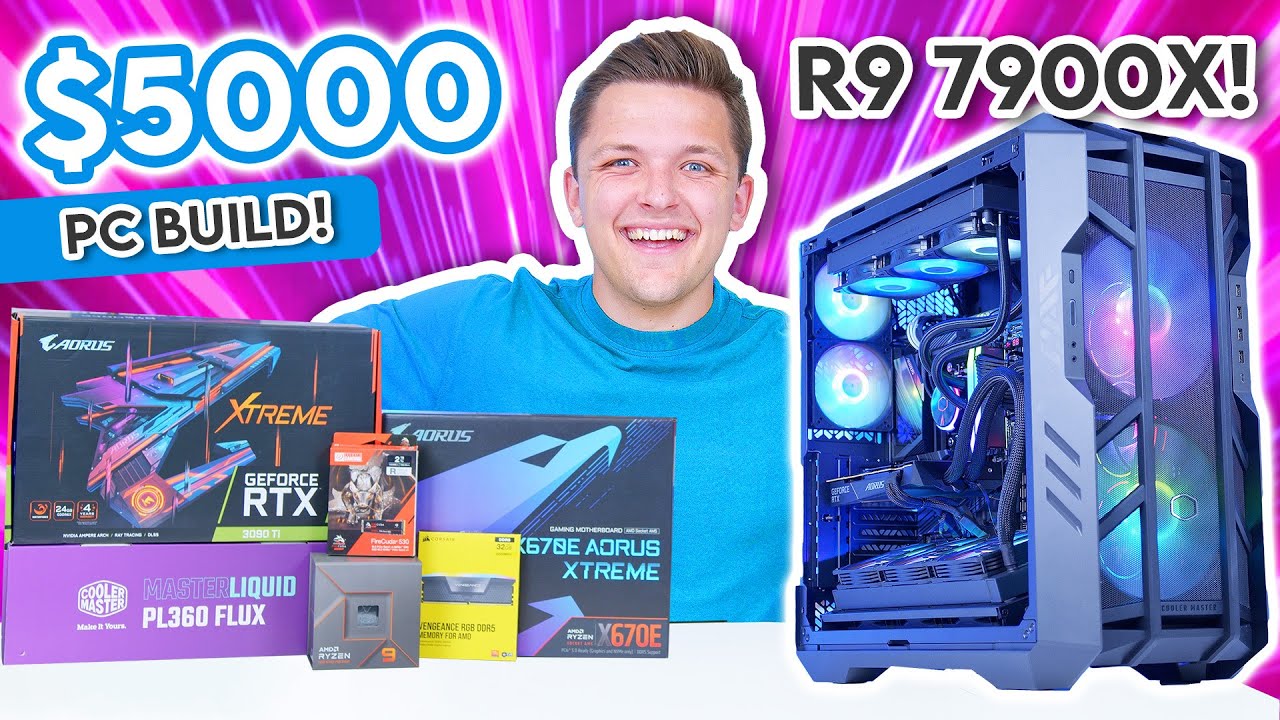 The ULTIMATE Ryzen 9 7950X Gaming PC! 😍 RTX 3090 Ti + Ryzen 7000