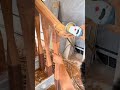 Solid Wood Stair Banister Installation Step by Step#woodworking #diy