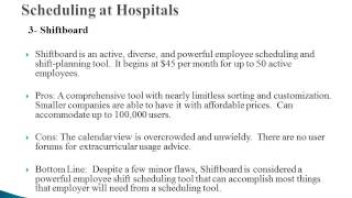 Smartphone based software solution for shift scheduling