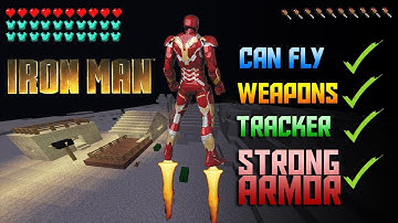 HOW TO BE IRON MAN with COMMAND BLOCKS!!! - Minecraft PE TUTORIAL