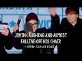 jimin being clumsy