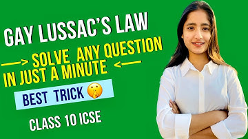 Gay Lussac’s Law  | Class 10 | ICSE |Mole Concept & Stoicheometry | Tapur Omar #chemistry #boardexam