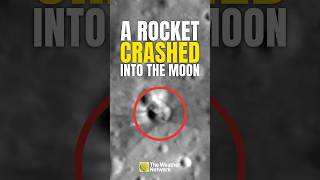 New images reveal crater from rocket crash on the Moon  #shorts