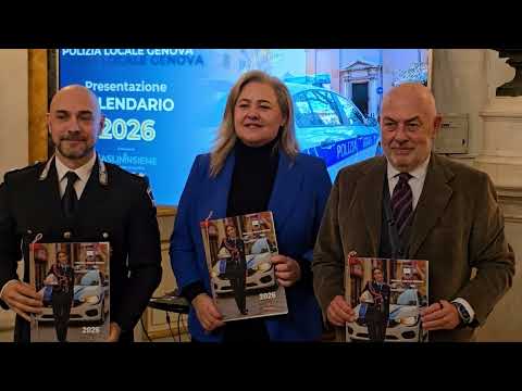 Video Polizia Locale di Genova, il calendario 2026 racconta la città e sostiene il Gaslini