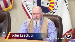 Show Low City Council Meeting for 4-2-24