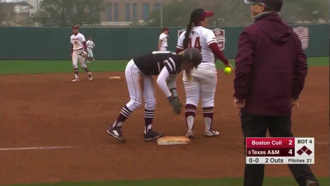 Softball Highlights A&M 11, Boston College 3 YouTube