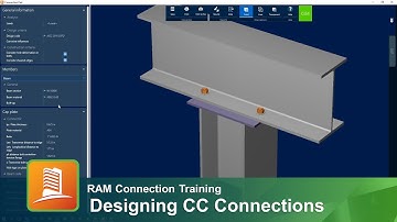 Designing Column Cap Plate (CC) Connections in RAM Connection