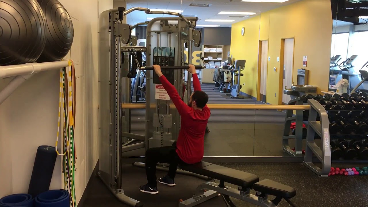 Cable Lat Pulldown Pronated Grip YouTube