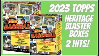 2023 Topps Heritage Blaster Box 2 Hits Retail is Good