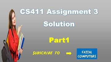 cs411 assignment 3 solution 2020