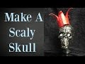 Scaly Skull Tutorial Easy! Holloween Decoration