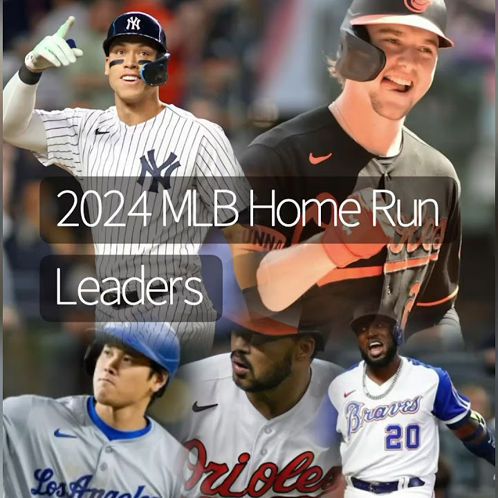 2024 MLB Home Run Leaders Top 5 YouTube