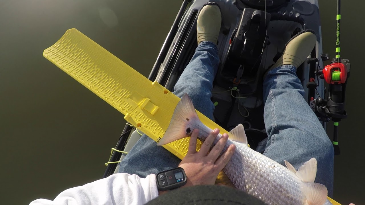 Kayak fishing in Rockport Texas for some redfish shhh it's a secret