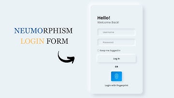 Neumorphism Login Form Using HTML CSS | #loginform #webdevelopment #cssdesign #frontend #animation