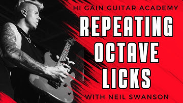 Electric guitar lesson - Repeating octave licks with Neil Swanson