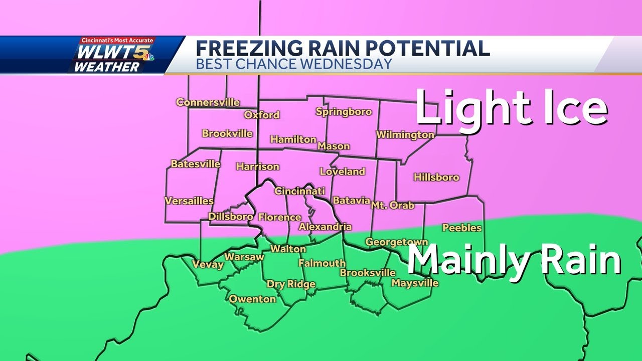 Chance for freezing rain could cause issues on roads Wednesday evening ...