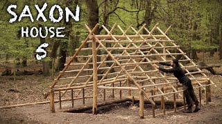 Building a Saxon House (Grubenhaus) with Hand Tools: Bushcraft Project (PART 5)