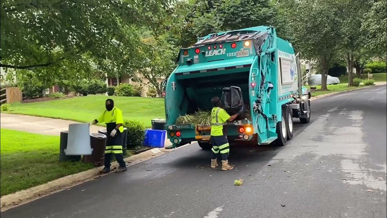 Mack Granite Leach Truck 1022 Collecting Yard Waste YouTube