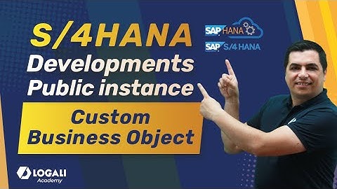 How to create a CBO - Custom Business Object in S/4HANA public instance