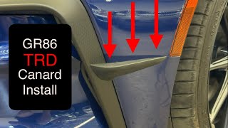 GR86 TRD Canard Installation MS345-18006