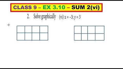 CLASS 9 - EX 3.10 - SUM 2(VI)