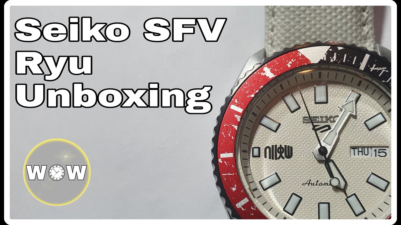 Seiko Street Fighter V Unboxing | Seiko Ryu | Seiko Ryu Edition | Seiko  Unboxing | Seiko 5 - YouTube