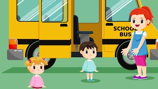 School Bus Kids Song | Nursery rhymes | Children's songs  Super Simple Songs  Las Ruedas Del Autobus