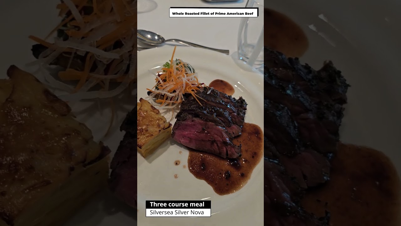 Three course meal: Silversea Silver Nova