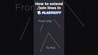 Quick Plasticity trick how to connect 2 lines #plasticity
