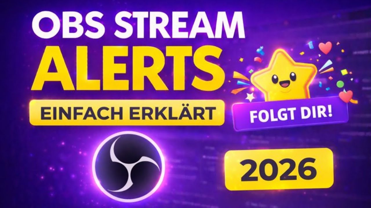 Twitch Alerts in in 5 Minuten in OBS einrichten 🚨 Einfach erklärt 2026 ...