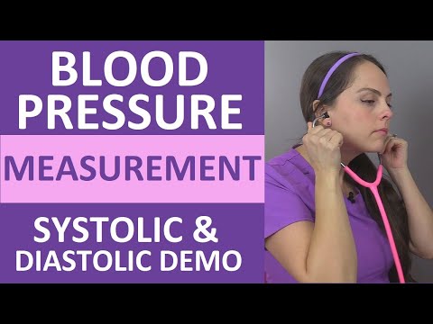 How to Take a Blood Pressure Measurement (Systolic and Diastolic Sounds) Nursing Clinical Skill