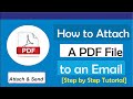 How to Attach A pdf to an Email
