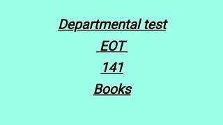 Departmental test EOT books#141#EOT#books @Sanacreations-10k