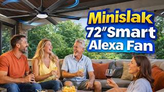 Minislak 72 Smart Alexa Industrial Ceiling Fans review and setup