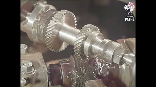 Power: Constructing A Car Engine - 1930 1939 | British Pathé - Colorized