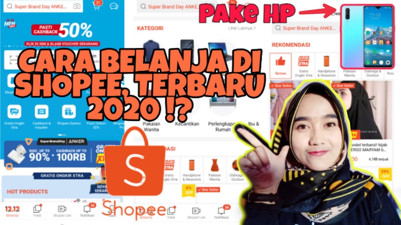 CARA BELANJA DI  SHOPEE  TERBARU  2020  tutorialshopee 