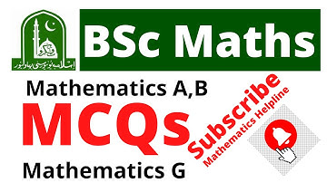 BSc maths mcqs | online exam IUB