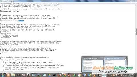 chuyen thu muc web root trong xampp