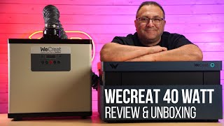 Wecreat 40 Watt Laser and Fume Extractor : Unboxing, Laser Cutting and Engraving Review